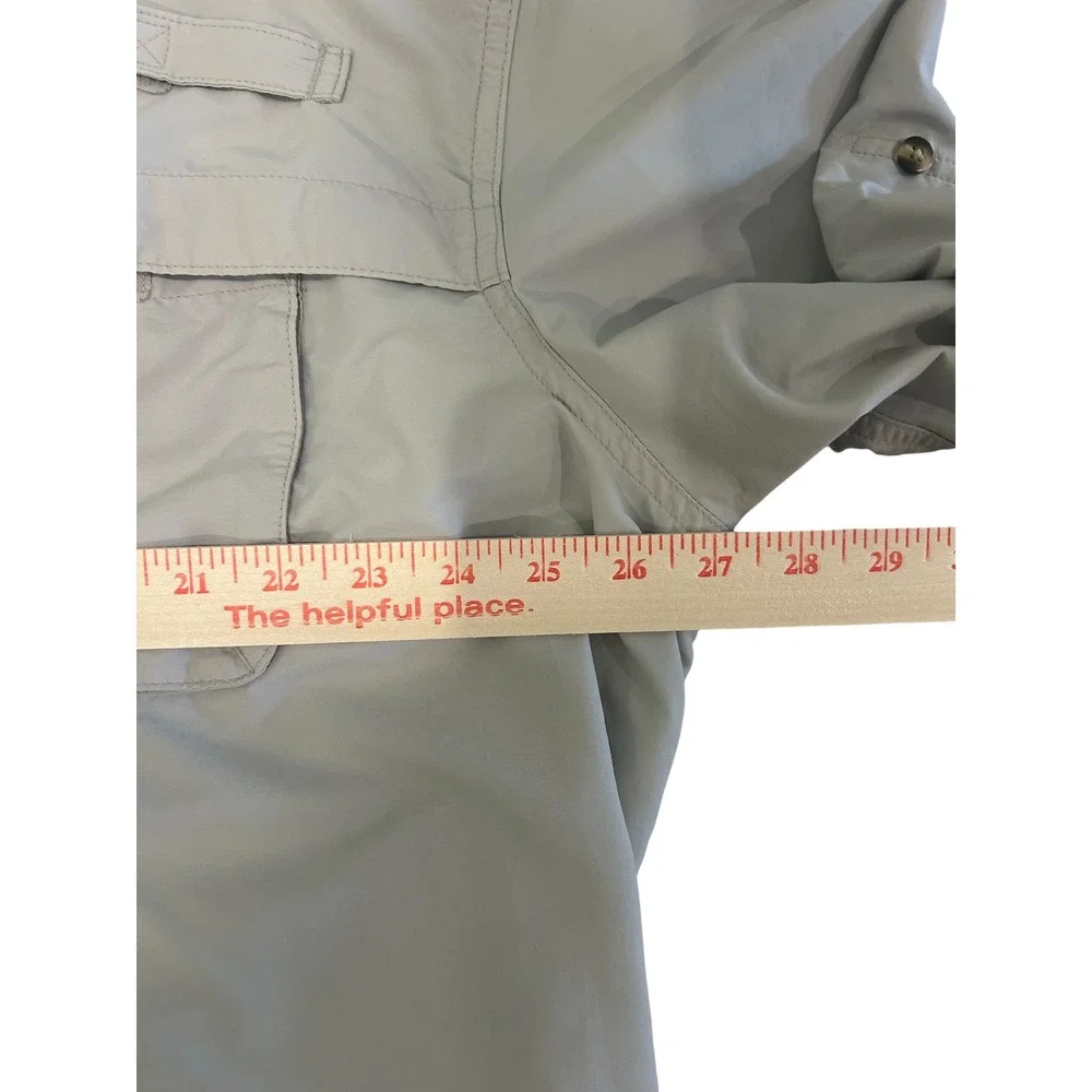 LL Bean Men's Tan‎ Long Sleeve Button Up Outdoor Fishing Shirt XXL REG